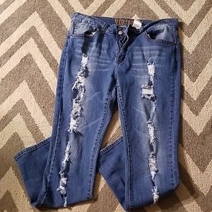 Distressed Skinny Jeans